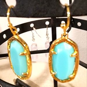 Petite turquoise earrings